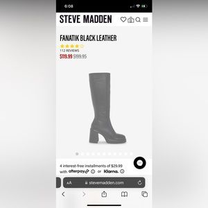 Fanatik - Steve Madden Size 7.5